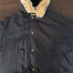 Vintage Woolrich Black Polar Parka